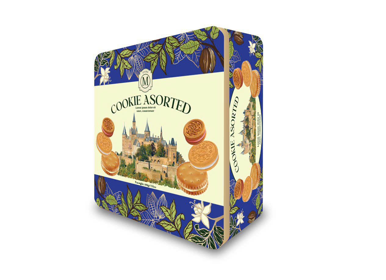 Bánh Cookies hộp giay